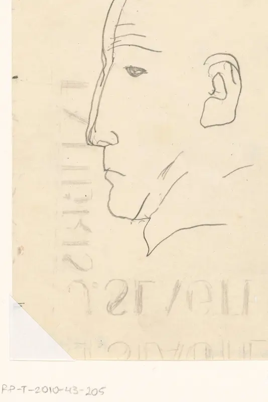 Kop en profil Wall Art by Leo Gestel - High-Resolution Digital Print