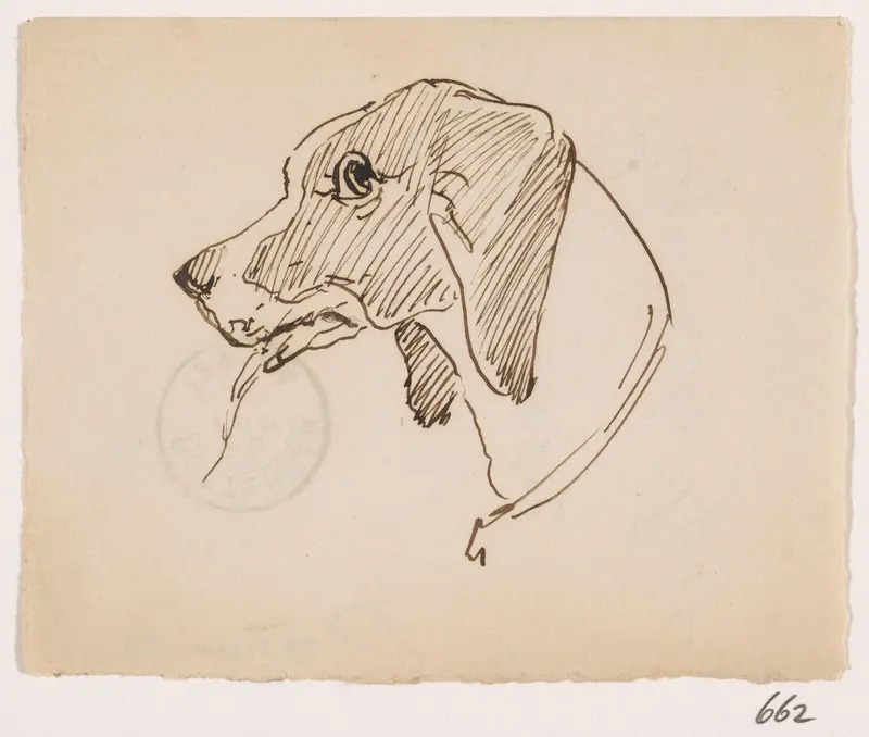 Kop van een hond Wall Art by Unknown - High-Resolution Digital Print