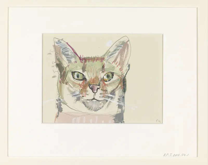 Kop van een kat Wall Art by Simon Koene - High-Resolution Digital Print