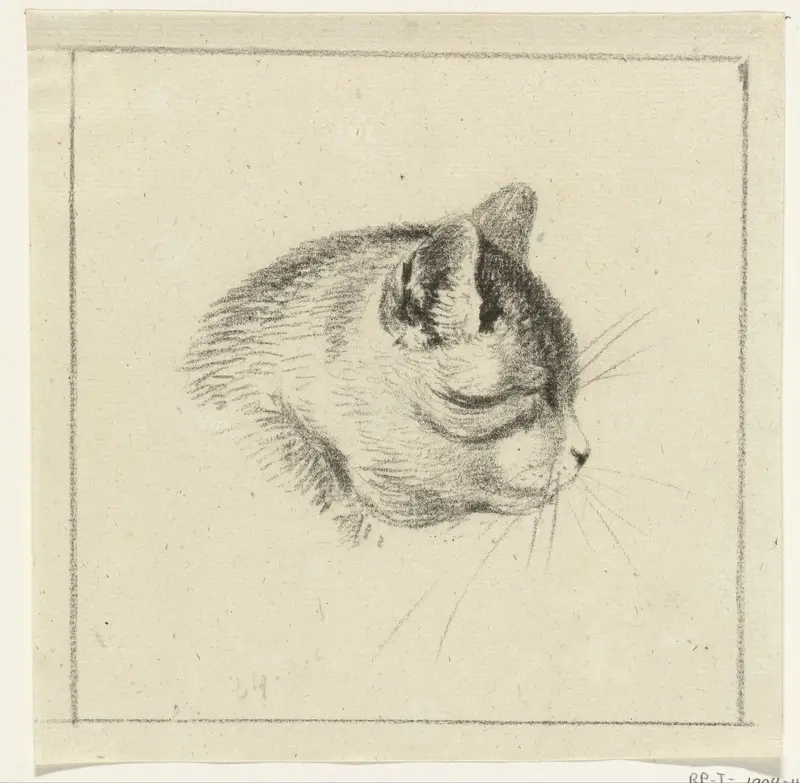 Kop van een kat, naar rechts Wall Art by Jean Bernard - High-Resolution Digital Print