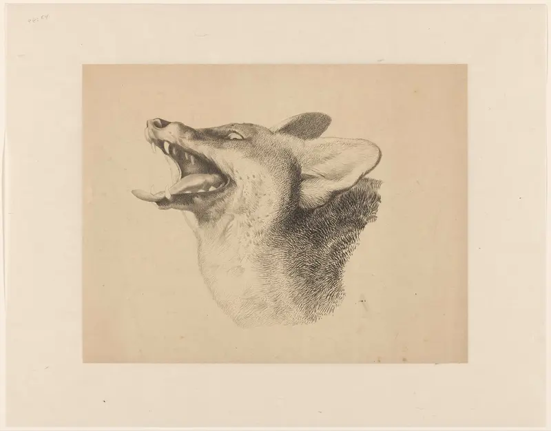 Kop van een vos Wall Art by Joseph Mendes da Costa (1806-1893) - High-Resolution Digital Print