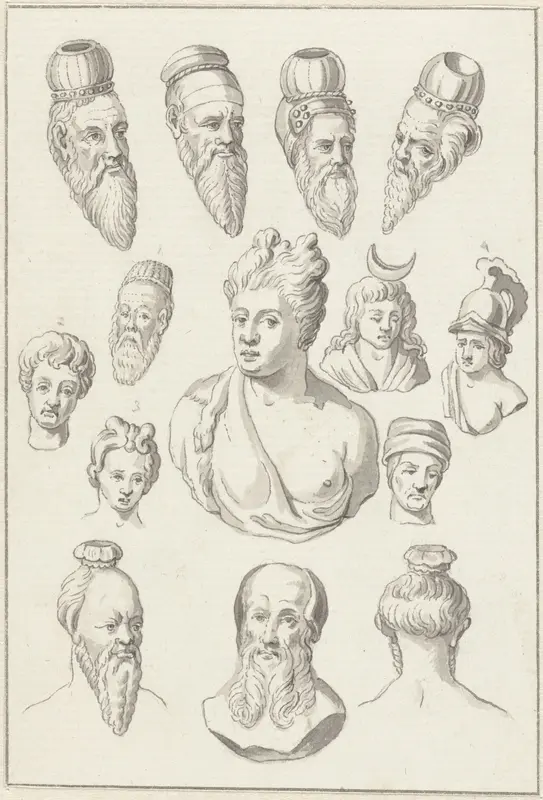 Koppen der Batavieren Wall Art by Engelbertus Matthias Engelberts - High-Resolution Digital Print