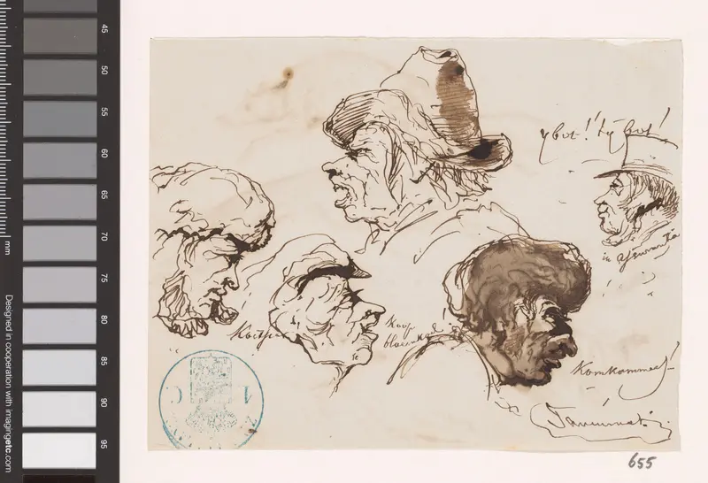 Koppen, o.a. van marktlui Wall Art by Unknown - High-Resolution Digital Print