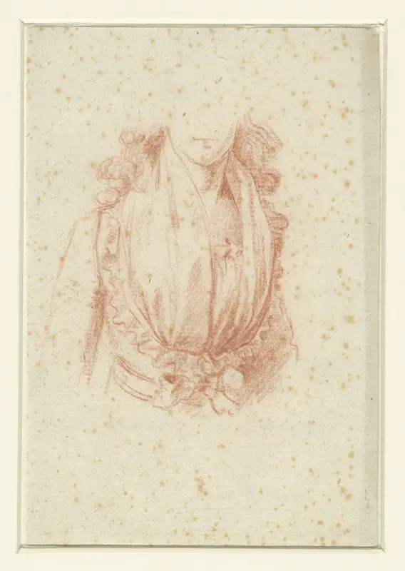 Kostuumstudie voor een portret van Madame Moreau Wall Art by anonymous - High-Resolution Digital Print