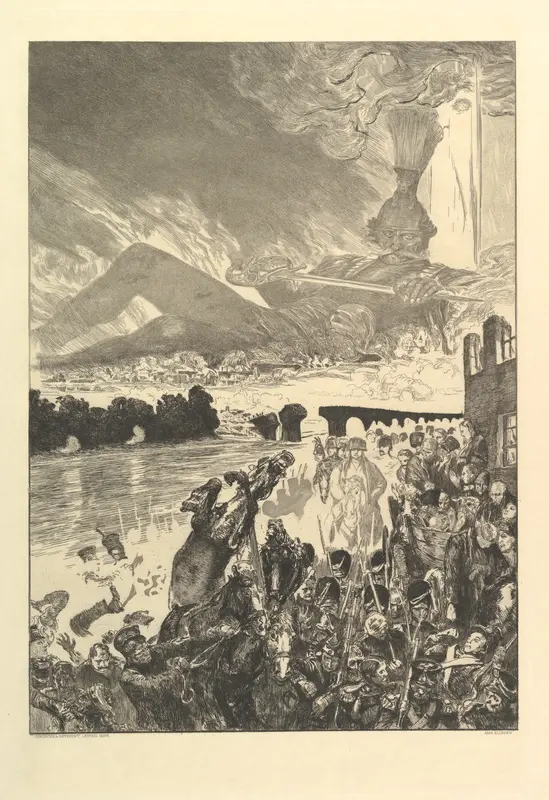 Krieg, from the series Vom Tode Zweiter Teil Wall Art by Max Klinger - High-Resolution Digital Print