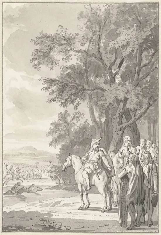 Krijgsoefeningen der Batavieren Wall Art by Engelbertus Matthias Engelberts - High-Resolution Digital Print