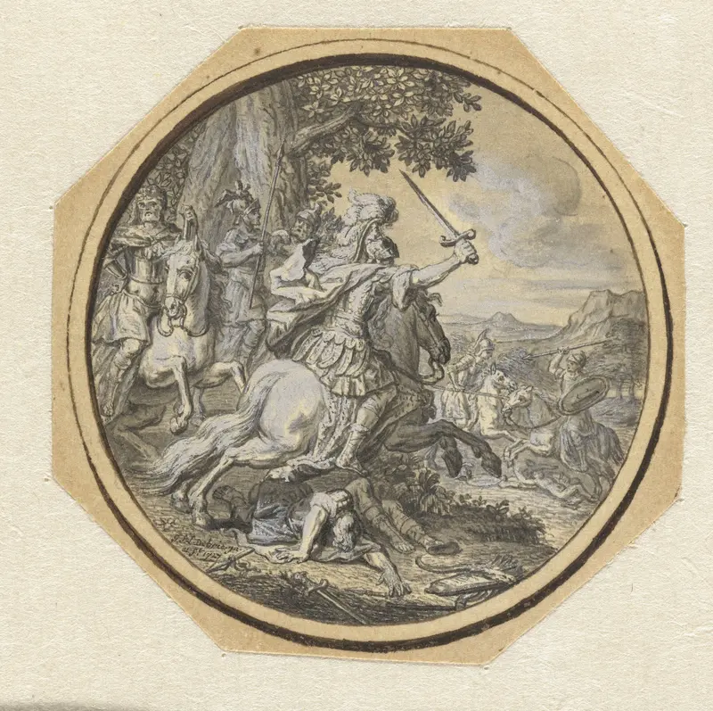 Krijgsscène Wall Art by Gabriël François Louis Debrie - High-Resolution Digital Print