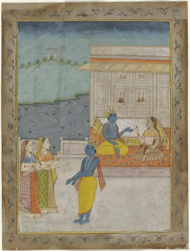 Krishna en herderinnen Wall Art by anonymous - High-Resolution Digital Print