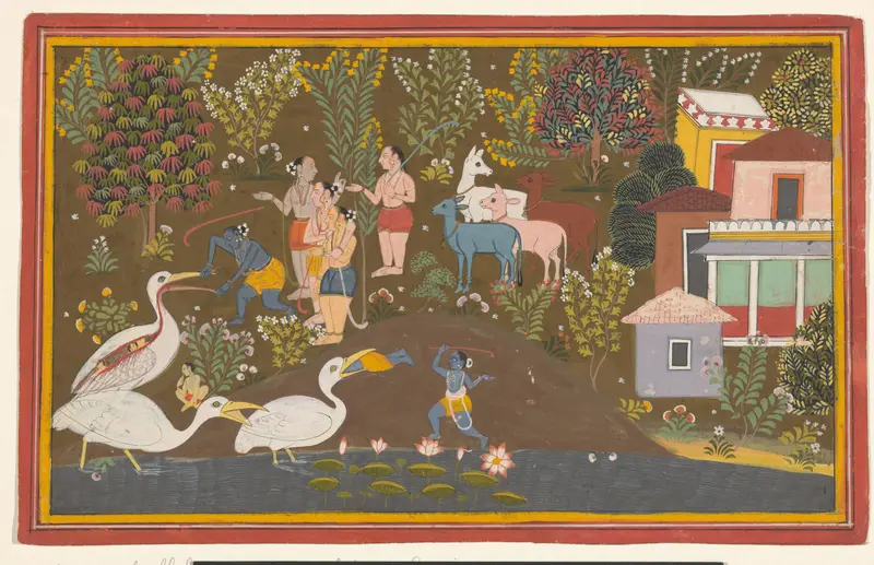 Krishna met Bakasura Wall Art by anonymous - High-Resolution Digital Print