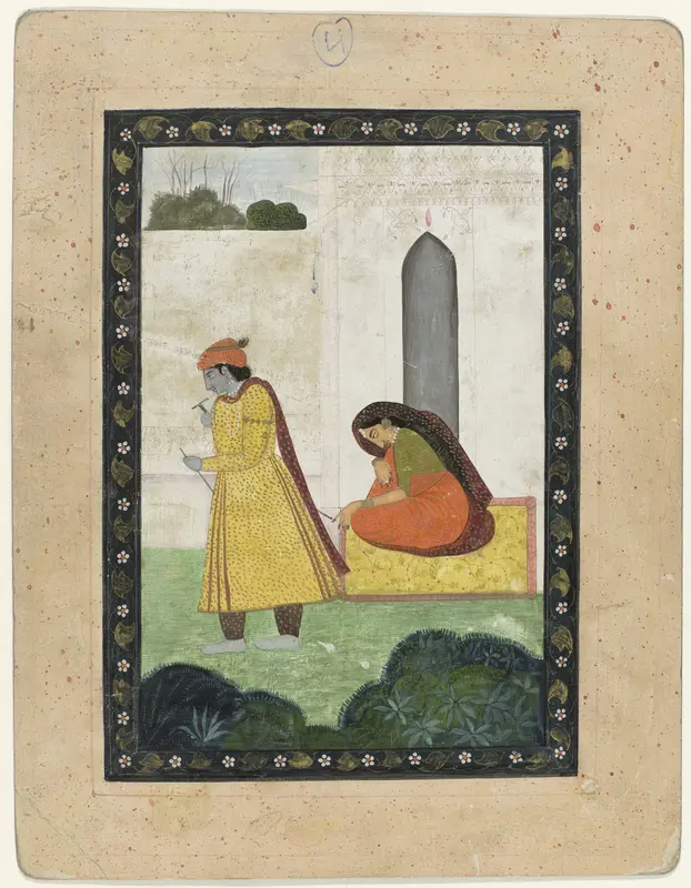 Krishna verlaat Radha Wall Art by anonymous - High-Resolution Digital Print