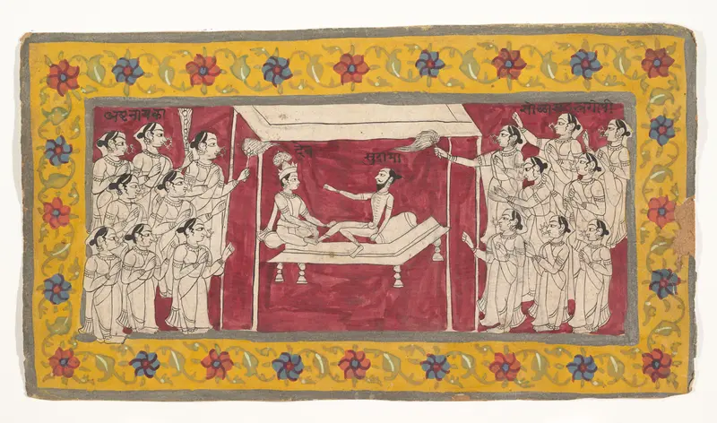 Krishna with an Ascetic Wall Art by Unknown - High-Resolution Digital Print
