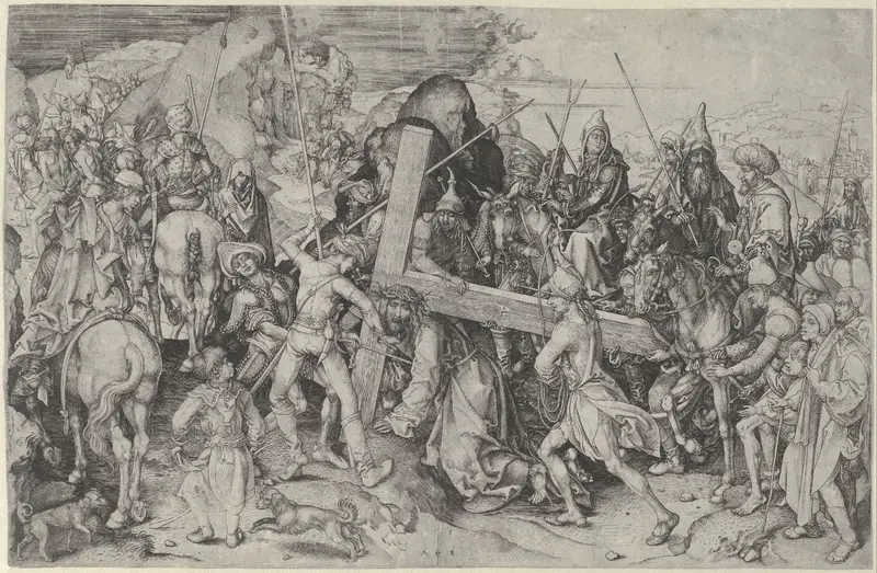 Kruisdraging Wall Art by Martin Schongauer - High-Resolution Digital Print