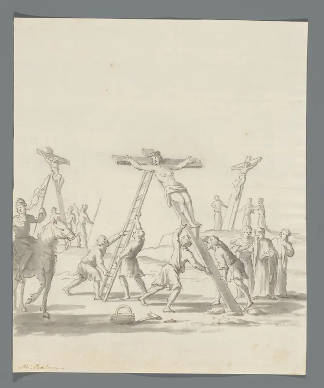 Kruisiging van Christus en de twee dieven Wall Art by Unknown - High-Resolution Digital Print