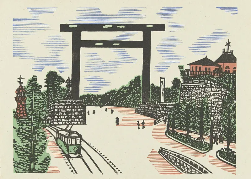 Kudan torii Wall Art by Hirai Koichi - High-Resolution Digital Print