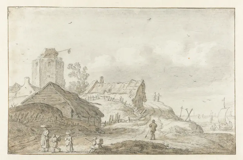 Kustdorpje Wall Art by Esaias van de Velde - High-Resolution Digital Print