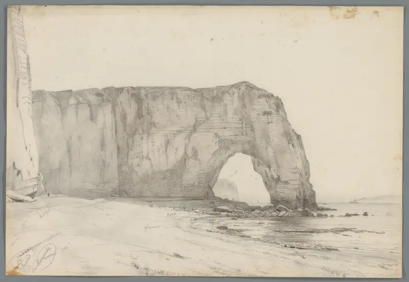 Kustlandschap bij Etretat Wall Art by Willem Anthonie van Deventer - High-Resolution Digital Print