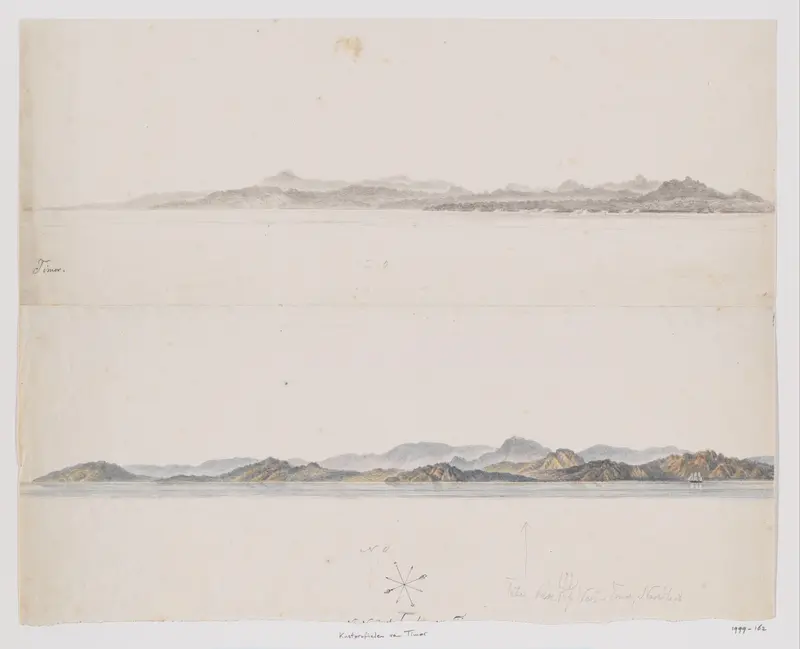 Kustprofielen van Timor Wall Art by Adrianus Johannes Bik - High-Resolution Digital Print