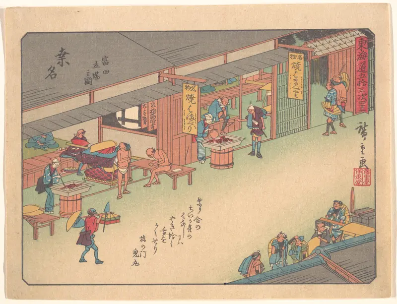 Kuwana, from the series The Fifty-three Stations of the Tōkaidō Road Wall Art by Utagawa Hiroshige - High-Resolution Digital Print