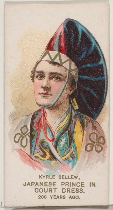 Kyrle Bellew as Japanese Prince in Court Dressof 200 Years Ago, from the set Actors and Actresses, Second Series (N71) for Duke brand cigarettes Wall Art by W. Duke, Sons & Co. - High-Resolution Digital Print