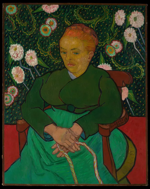 La Berceuse (Woman Rocking a Cradle; Augustine-Alix Pellicot Roulin, 1851–1930) Wall Art by Vincent van Gogh - High-Resolution Digital Print