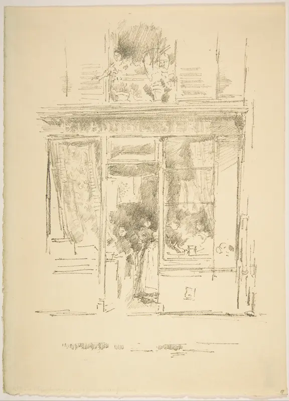 La Blanchisseuse de la Place Dauphine Wall Art by James McNeill Whistler - High-Resolution Digital Print