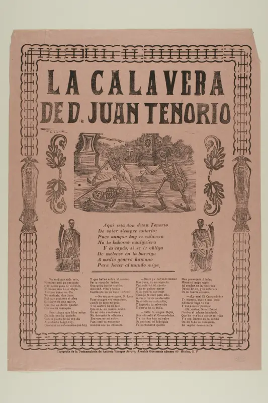 La Calavera de D. Juan Tenorio (The Calavera of D. Juan Tenorio) Wall Art by Manuel Manilla - High-Resolution Digital Print