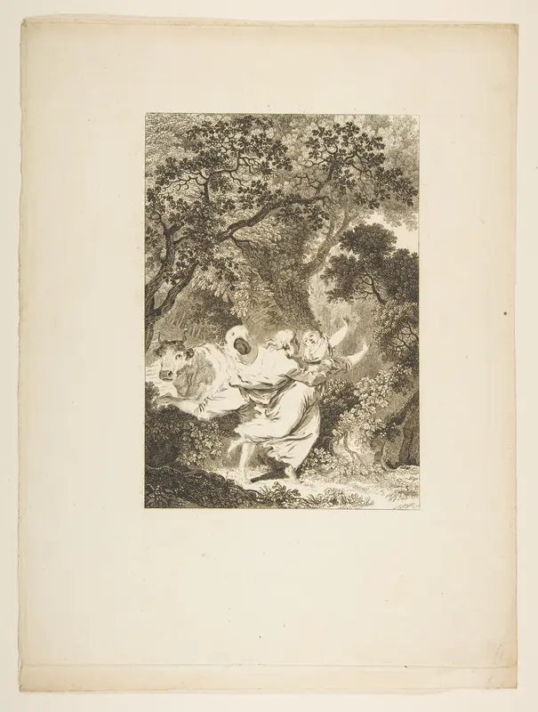La Clochette, from "Contes et nouvelles en vers par Jean de La Fontaine.  A Paris, de l'imprimerie de  P. Didot, l'an III de la République, 1795" Wall Art by Jean Dambrun - High-Resolution Digital Print