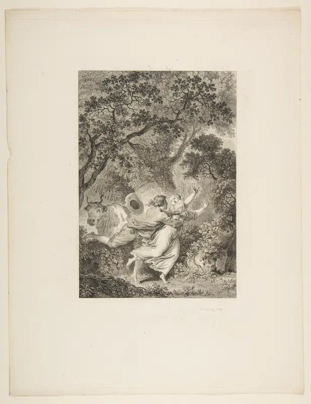 La Clochette, from "Contes et nouvelles en vers par Jean de La Fontaine" Wall Art by Jean Dambrun - High-Resolution Digital Print
