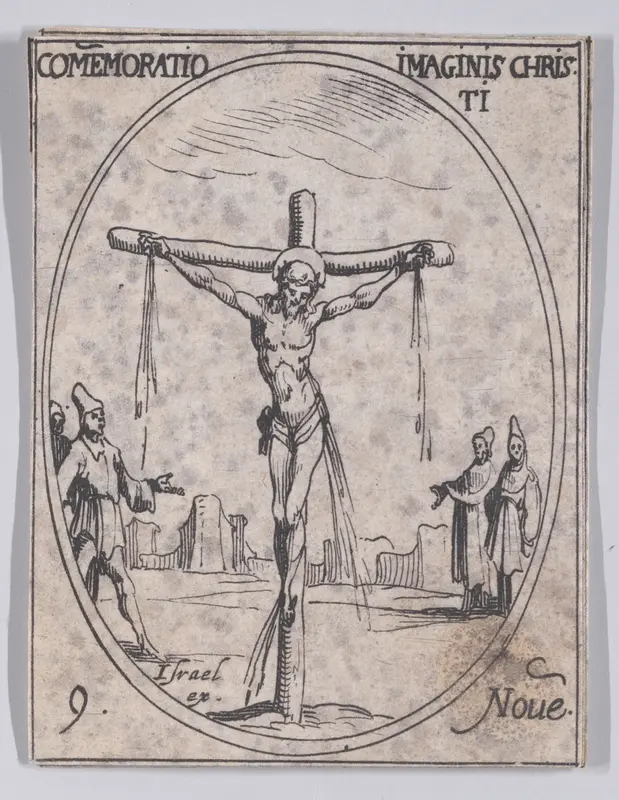 La Commémoration de l'Image du Christi (The Commemoration of the Image of Christ), November 9th, from "Les Images De Tous Les Saincts et Saintes de L'Année" (Images of All of the Saints and Religious Events of the Year) Wall Art by Jacques Callot - High-Resolution Digital Print