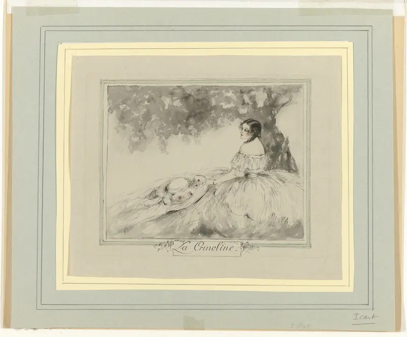 La Crinoline Wall Art by anonymous - High-Resolution Digital Print