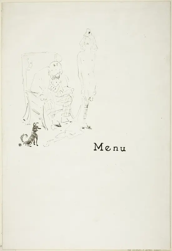 La fillette nue: Menu