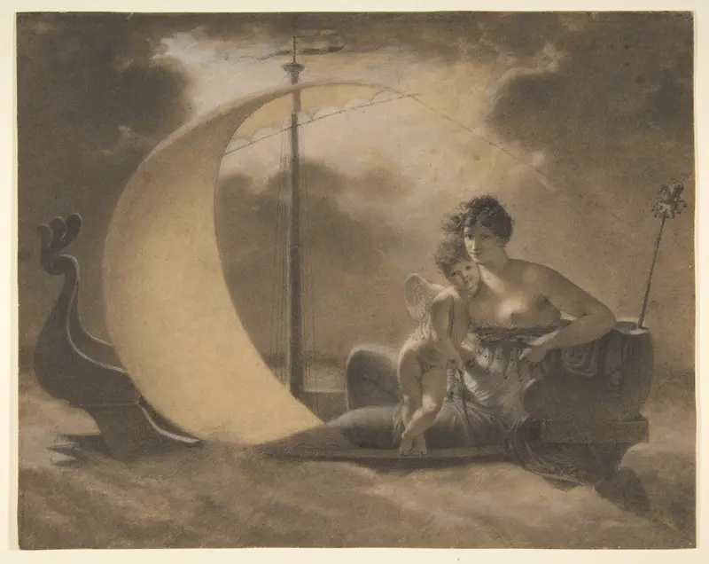 La Folie l'égare (Folly Adrift) Wall Art by Jean-Baptiste Mallet - High-Resolution Digital Print