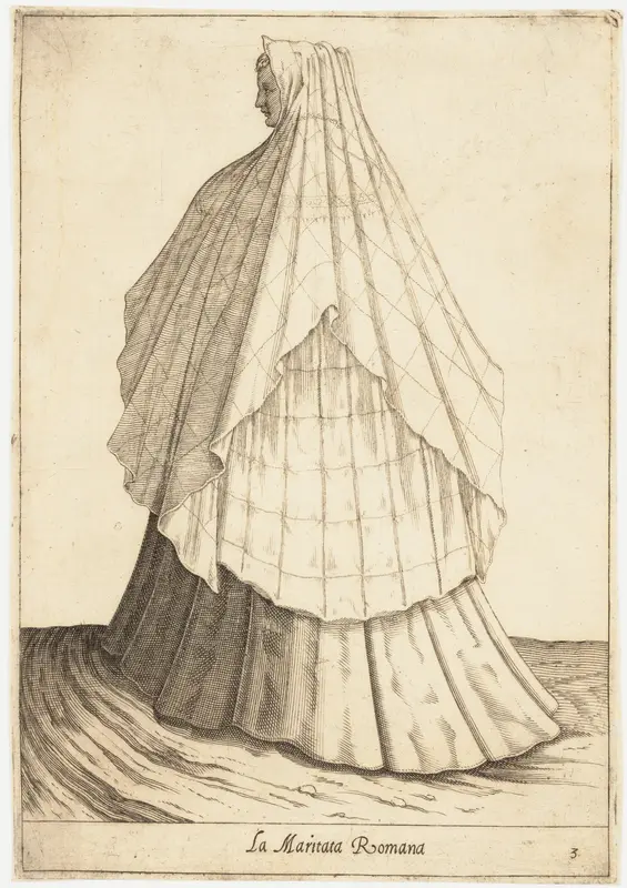 La Maritata Romana (Matron) Wall Art by Pietro Bertelli - High-Resolution Digital Print