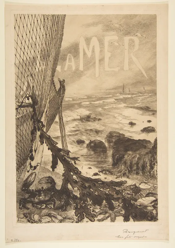 La Mer Wall Art by Félix Bracquemond - High-Resolution Digital Print