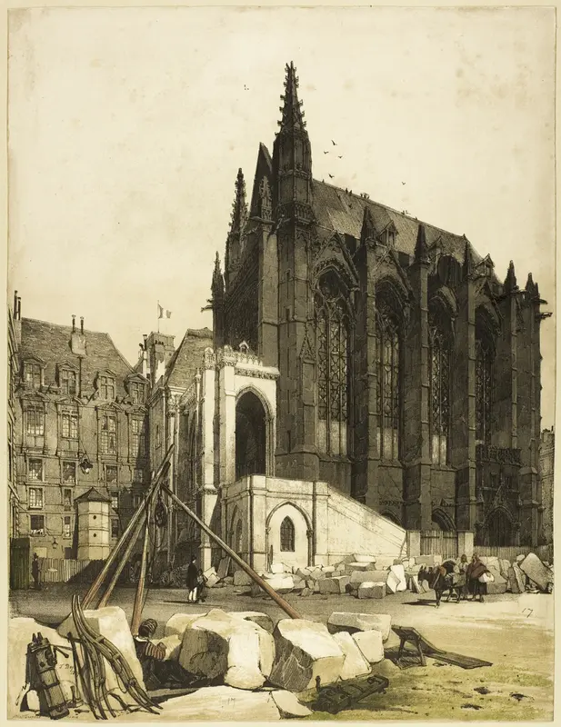 La Sainte Chapelle, Paris Wall Art by Thomas Shotter Boys - High-Resolution Digital Print