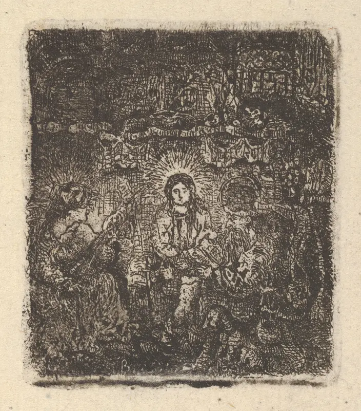 La Sainte Famille (The Holy Family) Wall Art by Rodolphe Bresdin - High-Resolution Digital Print