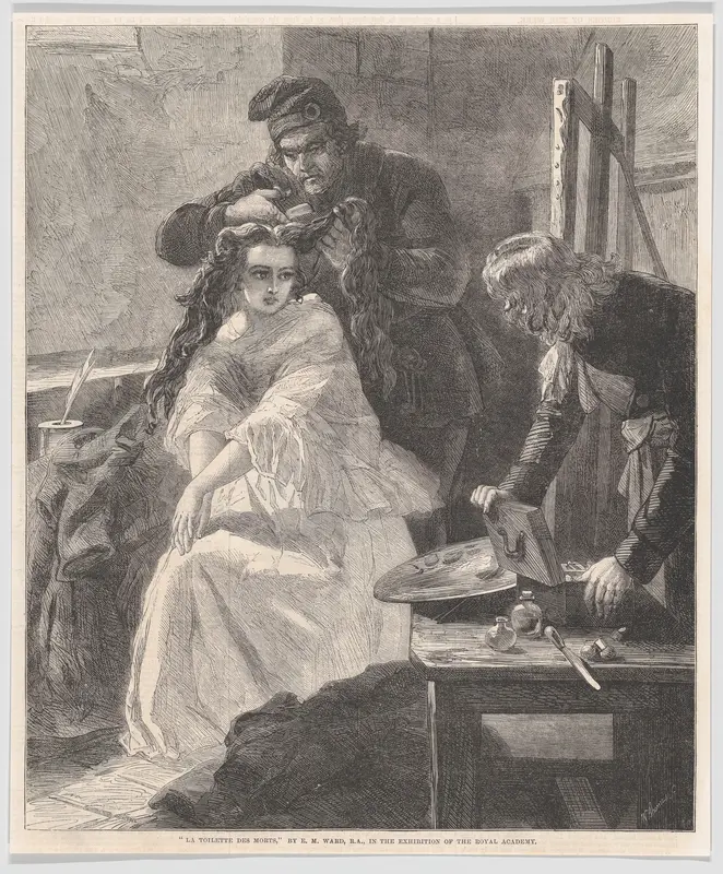 La Toilette des Morts, from "Illustrated London News" Wall Art by William Luson Thomas - High-Resolution Digital Print