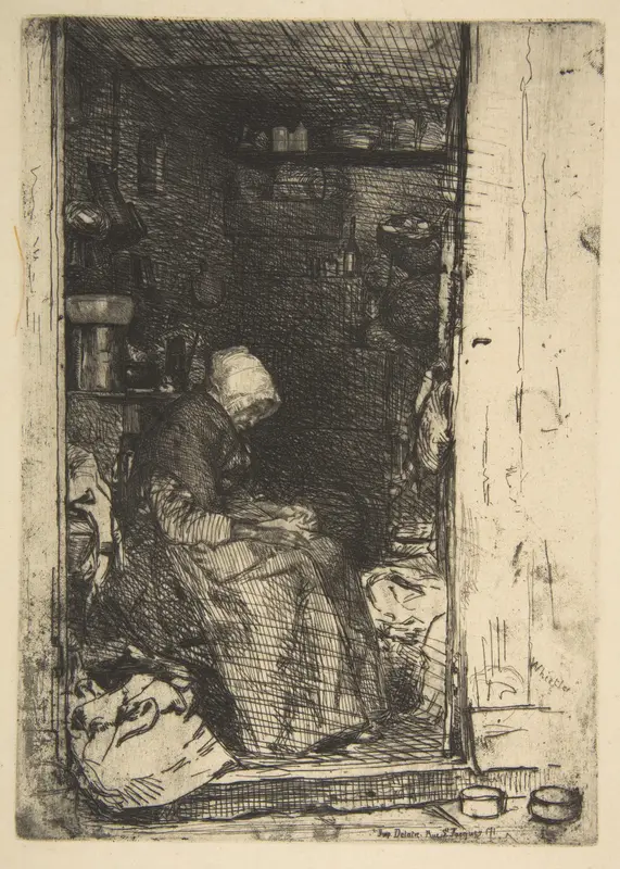La Vieille aux loques Wall Art by James McNeill Whistler - High-Resolution Digital Print