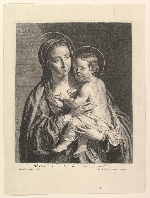 La Vierge a l'enfant Wall Art by Jean Morin - High-Resolution Digital Print