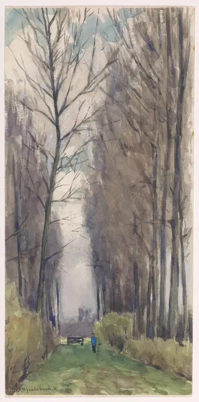 Laan met hoge bomen Wall Art by Unknown - High-Resolution Digital Print