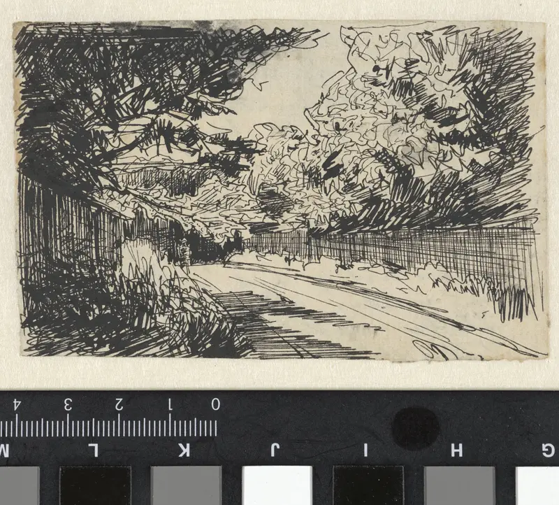 Laan tussen bomen Wall Art by Coen Metzelaar - High-Resolution Digital Print