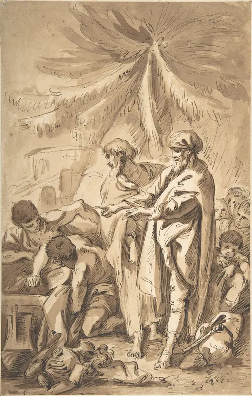 Laban Searching for his Idols (Genesis 31: 19-37) Wall Art by François Boucher - High-Resolution Digital Print