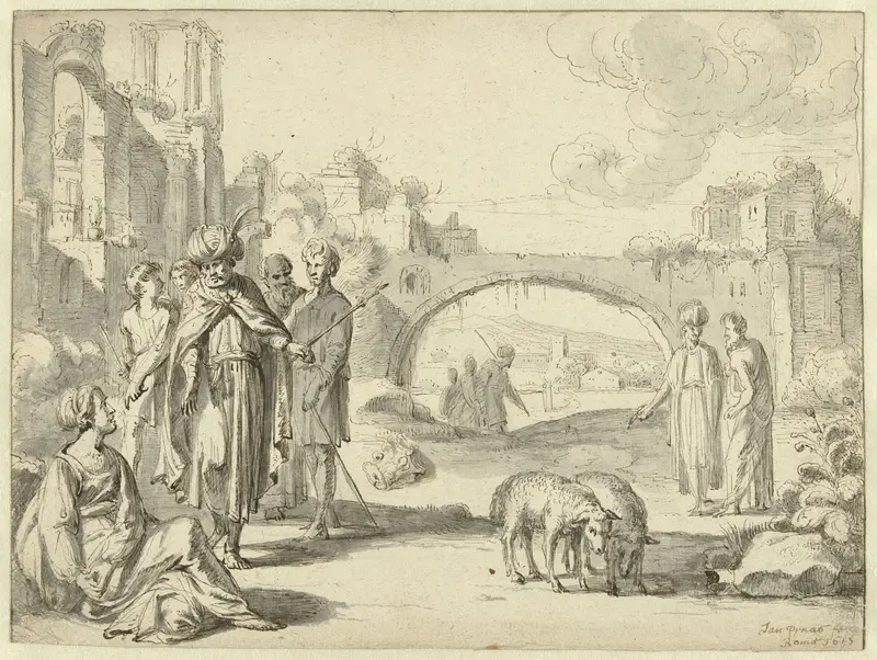 Laban Searching for his Stolen Household Gods Wall Art by Jan Symonsz Pynas - High-Resolution Digital Print