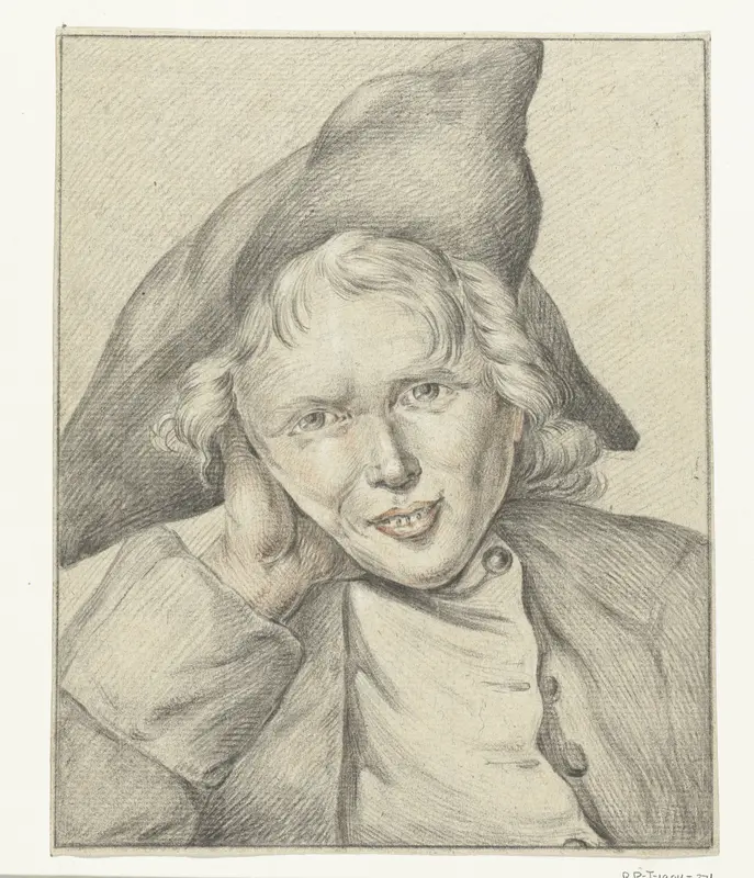 Lachende jongen, en face Wall Art by Jean Bernard - High-Resolution Digital Print