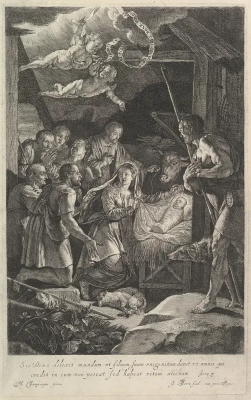 L'adoration des bergers Wall Art by Jean Morin - High-Resolution Digital Print