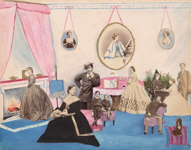 Lady Filmer in her Drawing Room Wall Art by Mary Georgiana Caroline, Lady Filmer - High-Resolution Digital Print