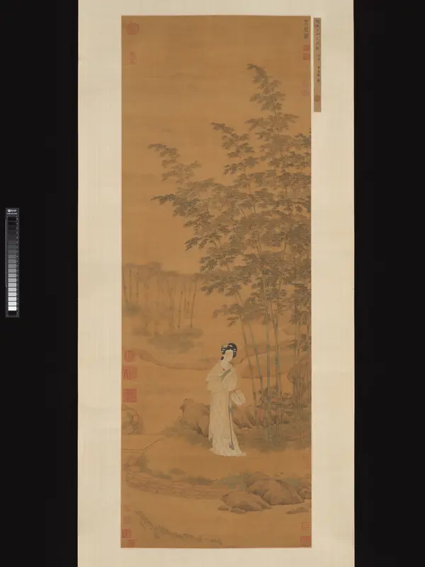 Lady in a bamboo grove Wall Art by Qiu Ying - High-Resolution Digital Print