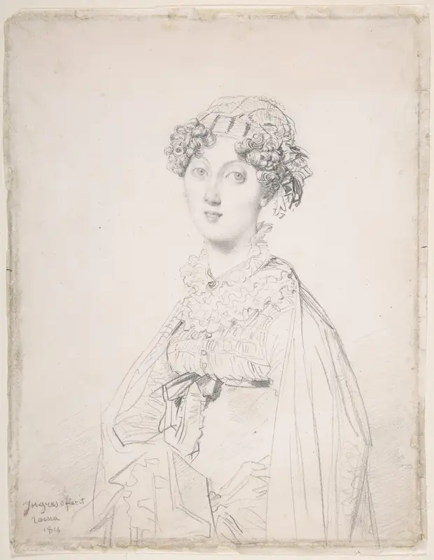 Lady Mary Cavendish-Bentinck (?-1843) Wall Art by Jean Auguste Dominique Ingres - High-Resolution Digital Print