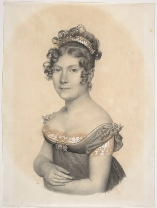 Lady of the Court of Napoléon I Wall Art by Jean-Baptiste Isabey - High-Resolution Digital Print