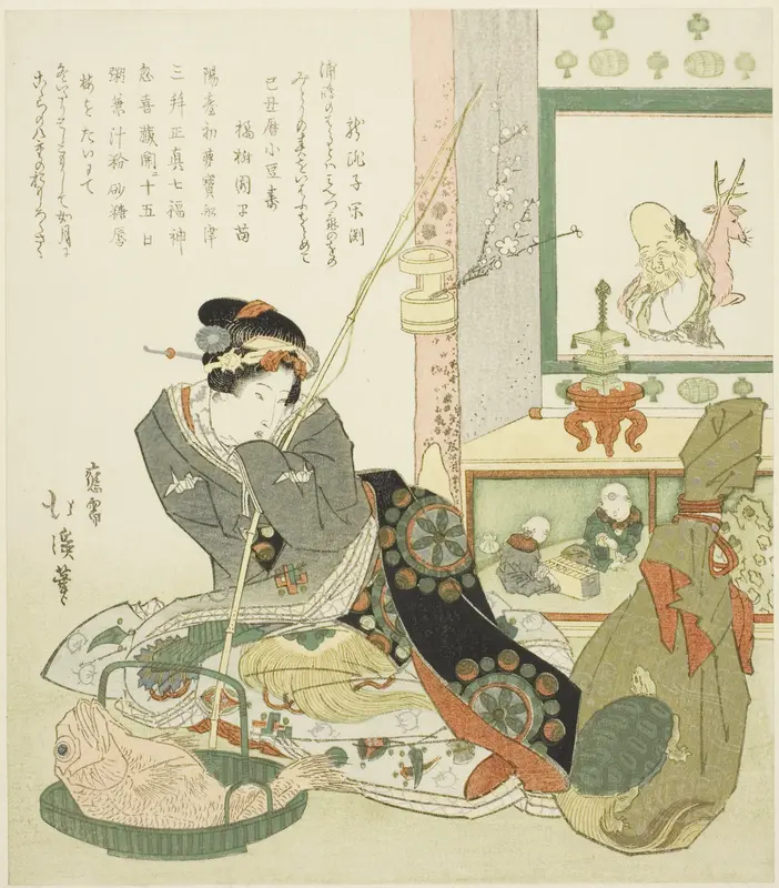 Lady Seated by a Tokonoma Alcove